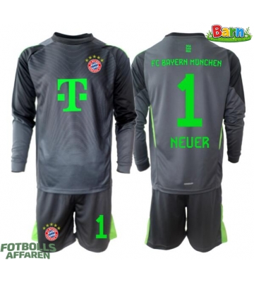 Bayern Munich Manuel Neuer #1 Målvakt Bortaställ Barn 2025-26 Långärmad (+ Korta byxor)